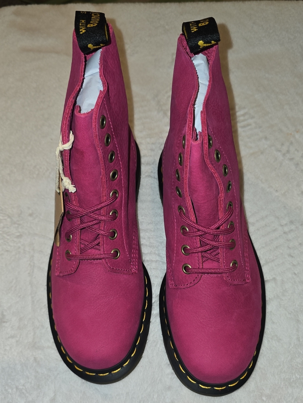Dr. Martens Magenta Lace-Up Women's Boots